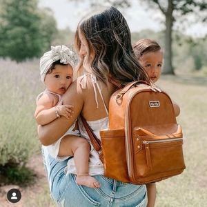 Itzy Mini Diaper Bag Backpack - Cognac